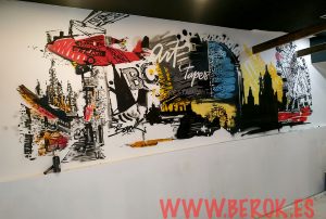 Graffiti Interior Bar Art I Tapes 300x100000